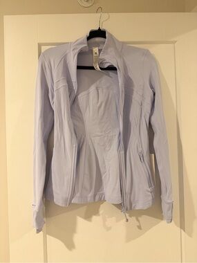 New with tags! Lilac Lululemon define jacket in nulu